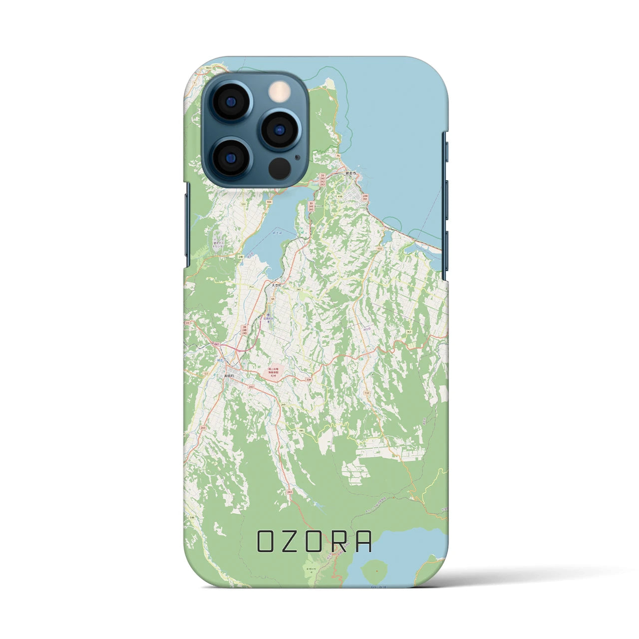 【大空(北海道)】地図柄iPhoneケース(バックカバータイプ)