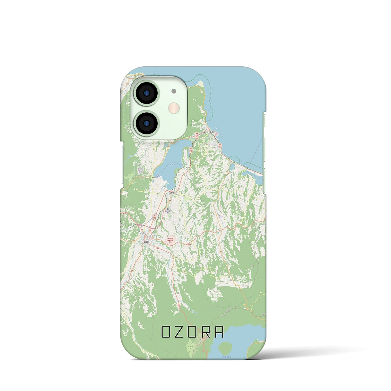 【大空(北海道)】地図柄iPhoneケース(バックカバータイプ)