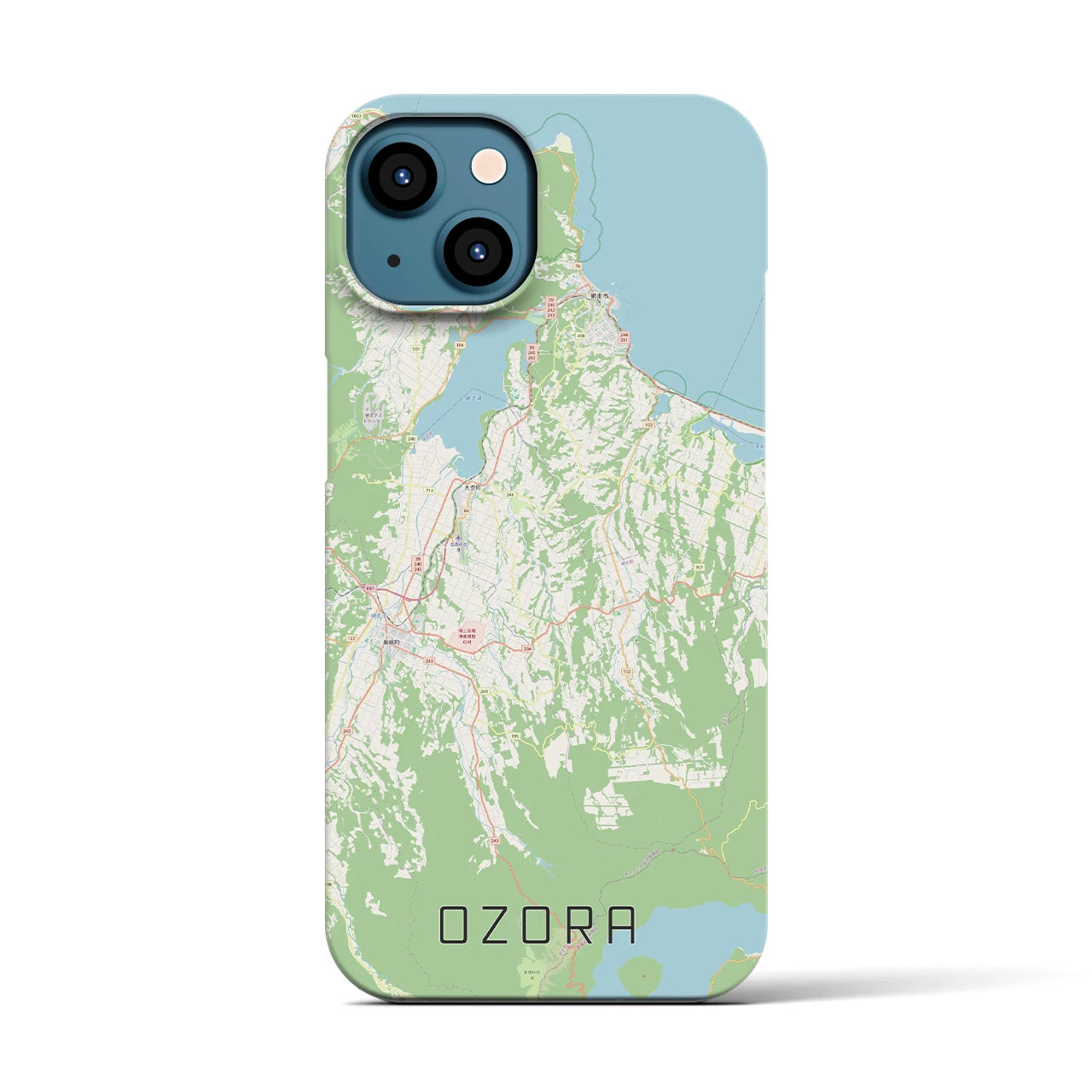 【大空(北海道)】地図柄iPhoneケース(バックカバータイプ)