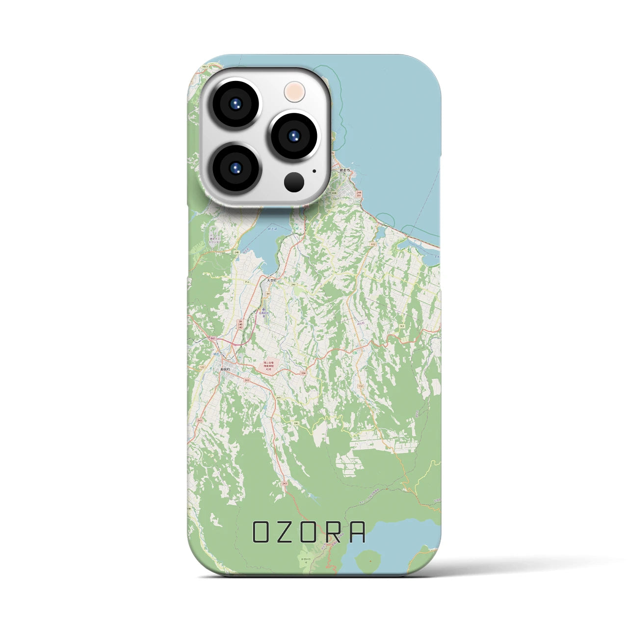 【大空(北海道)】地図柄iPhoneケース(バックカバータイプ)