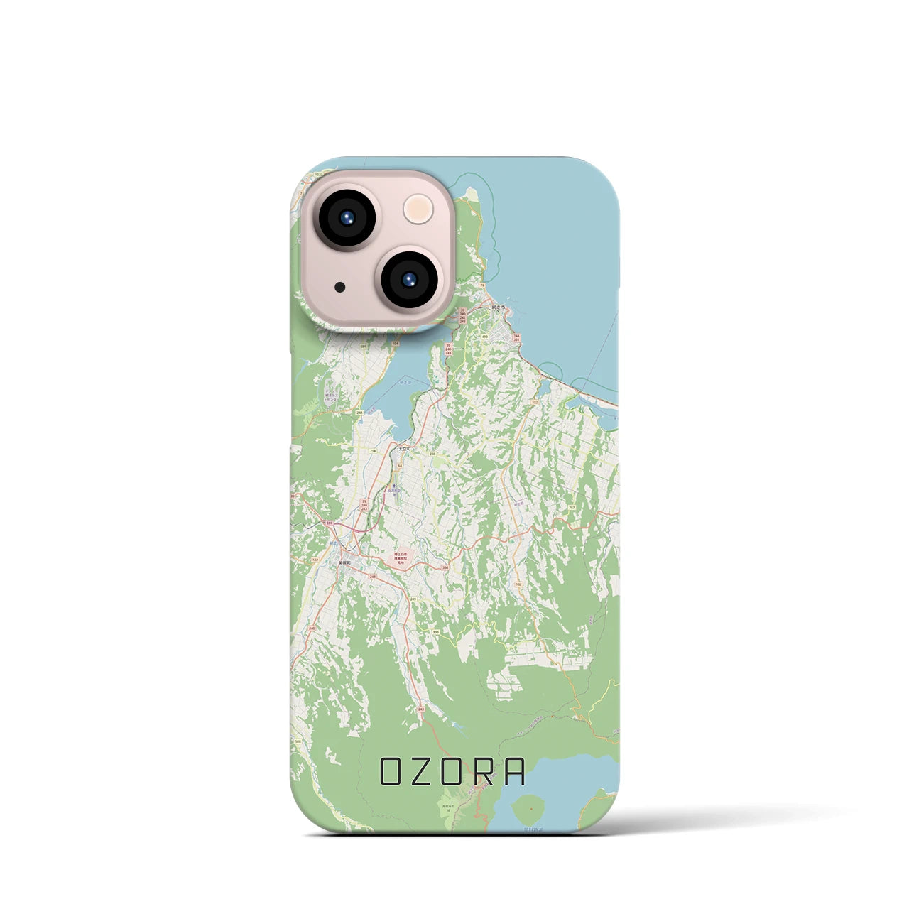 【大空(北海道)】地図柄iPhoneケース(バックカバータイプ)