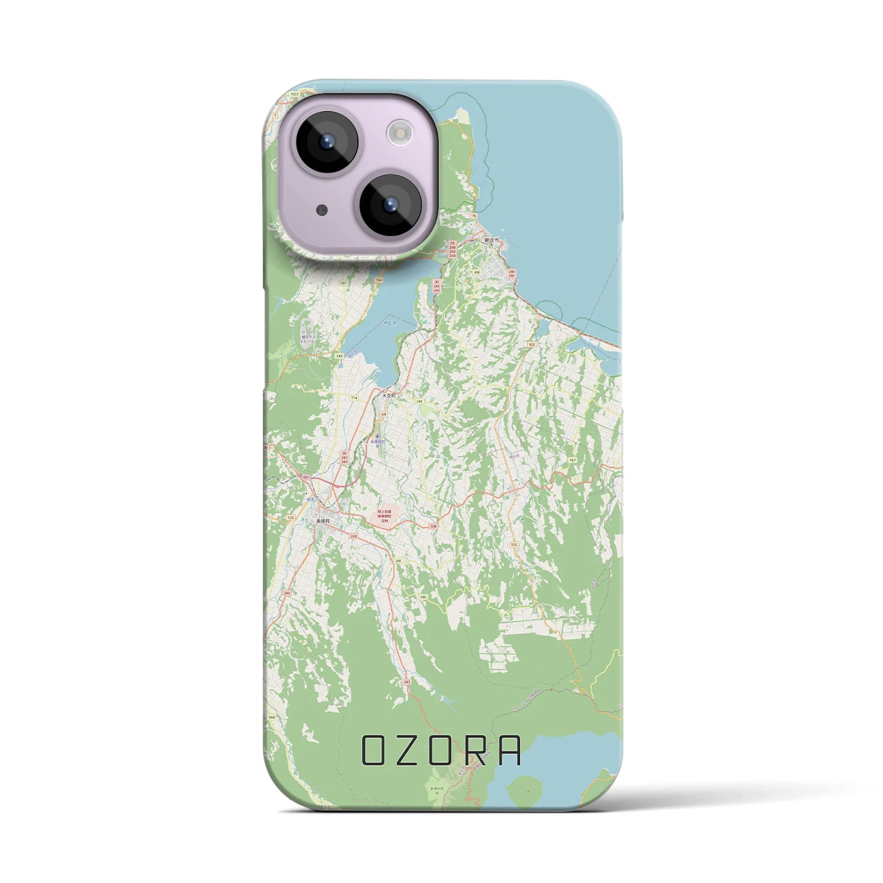 【大空(北海道)】地図柄iPhoneケース(バックカバータイプ)
