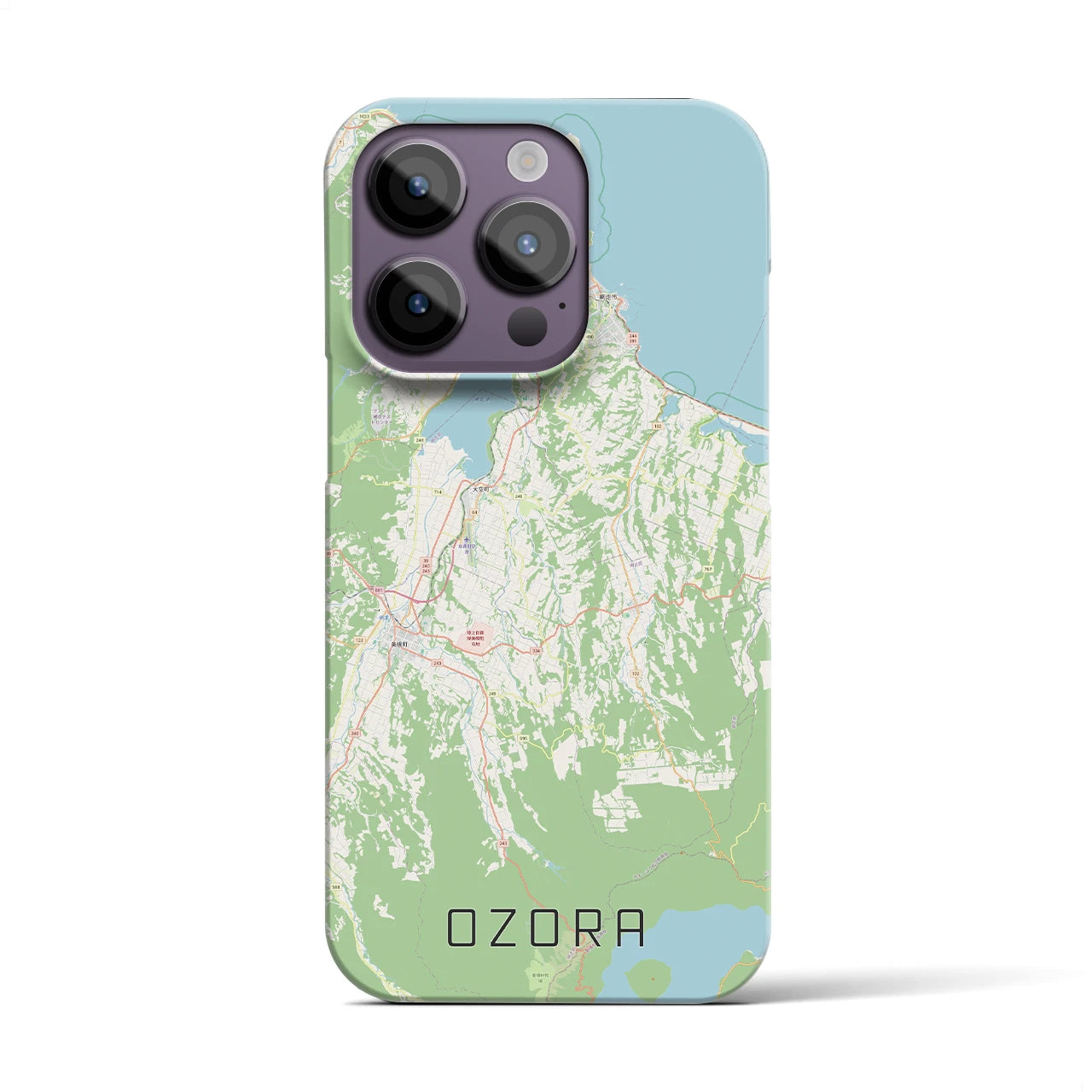 【大空(北海道)】地図柄iPhoneケース(バックカバータイプ)
