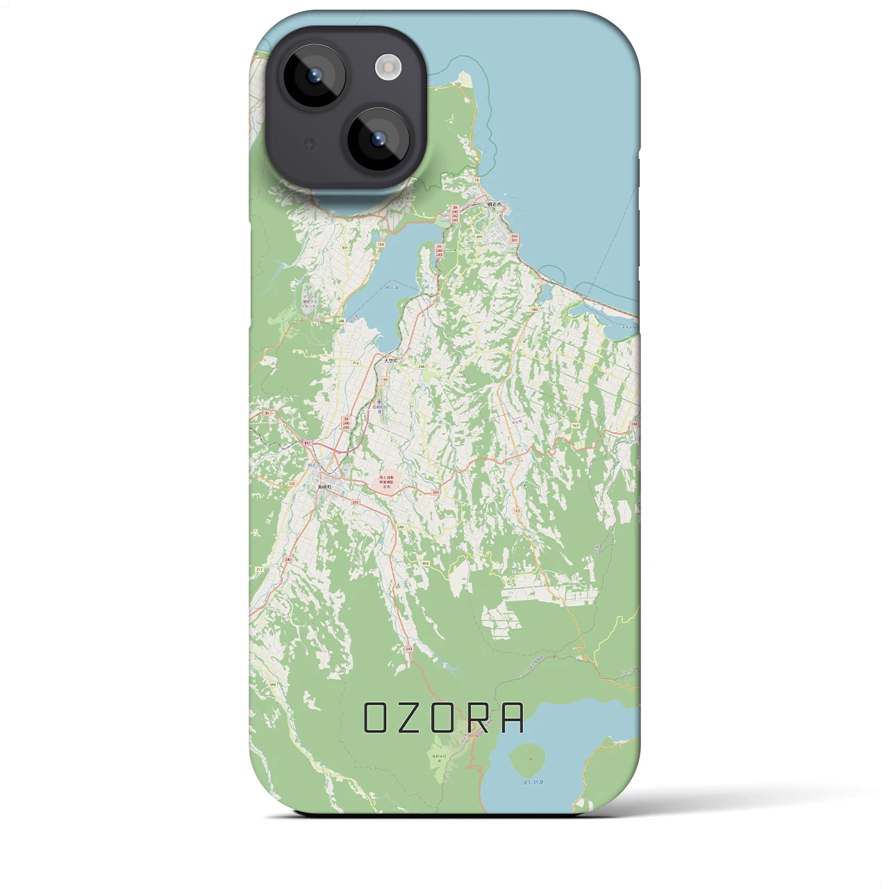 【大空(北海道)】地図柄iPhoneケース(バックカバータイプ)