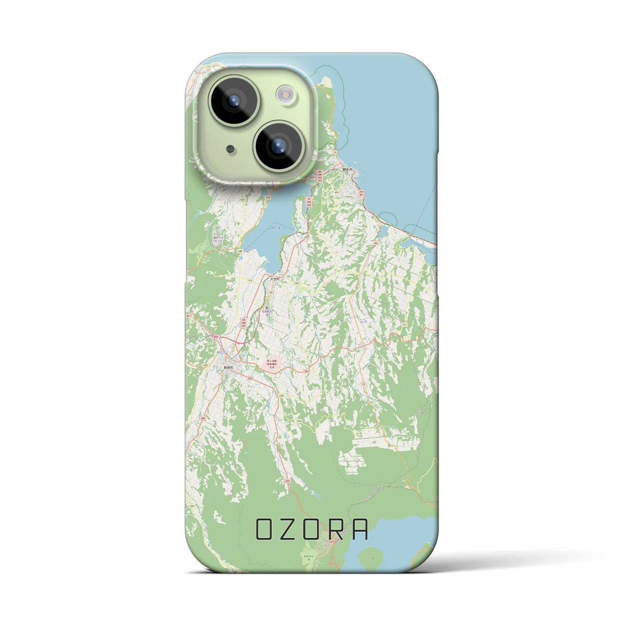 【大空(北海道)】地図柄iPhoneケース(バックカバータイプ)
