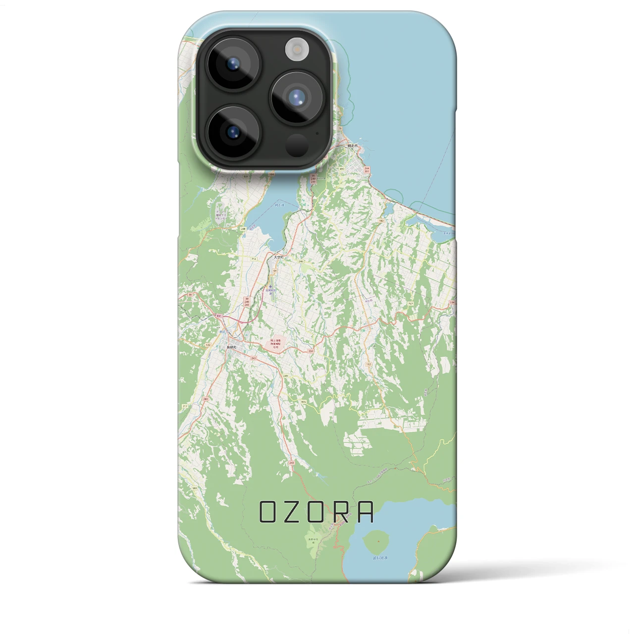 【大空(北海道)】地図柄iPhoneケース(バックカバータイプ)