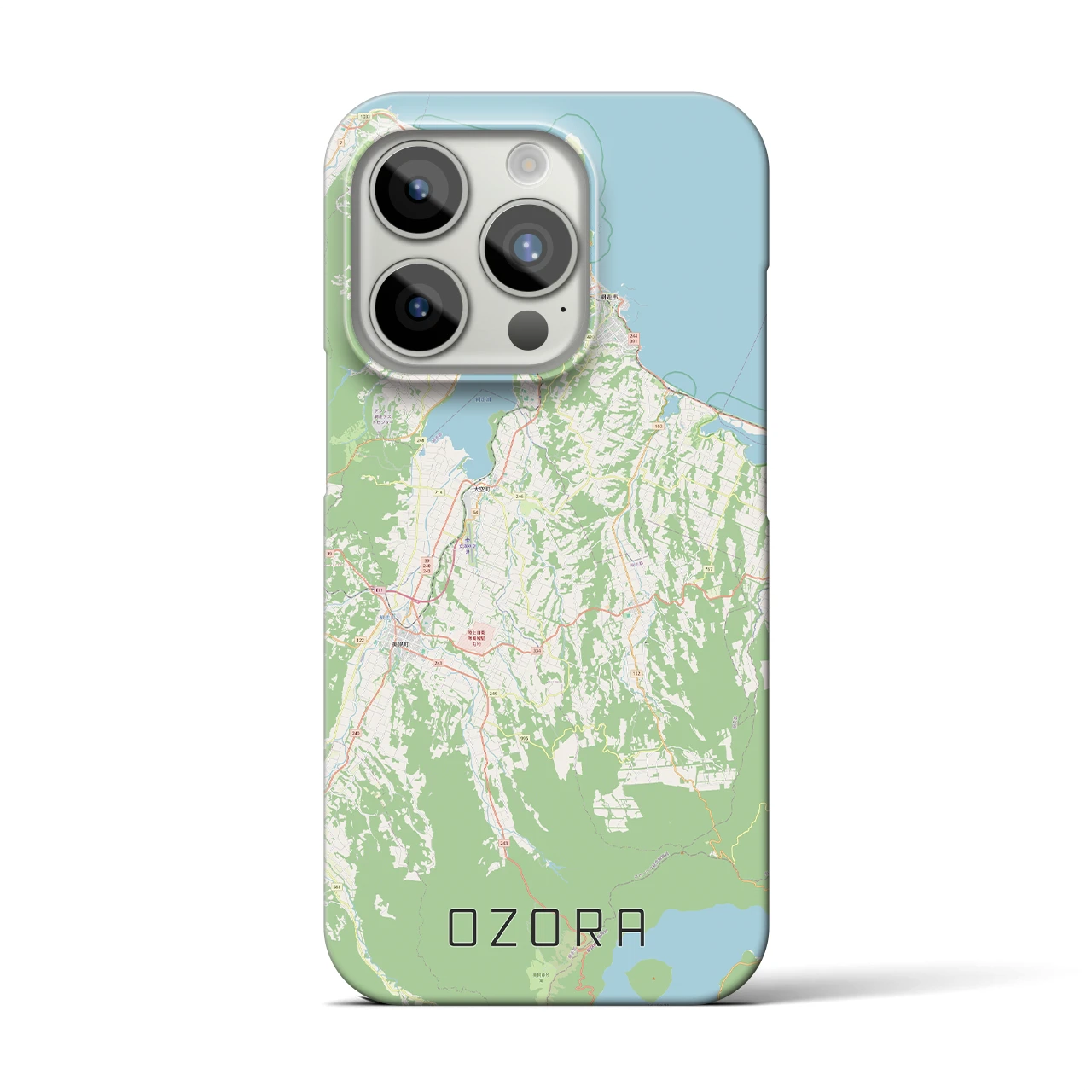 【大空(北海道)】地図柄iPhoneケース(バックカバータイプ)