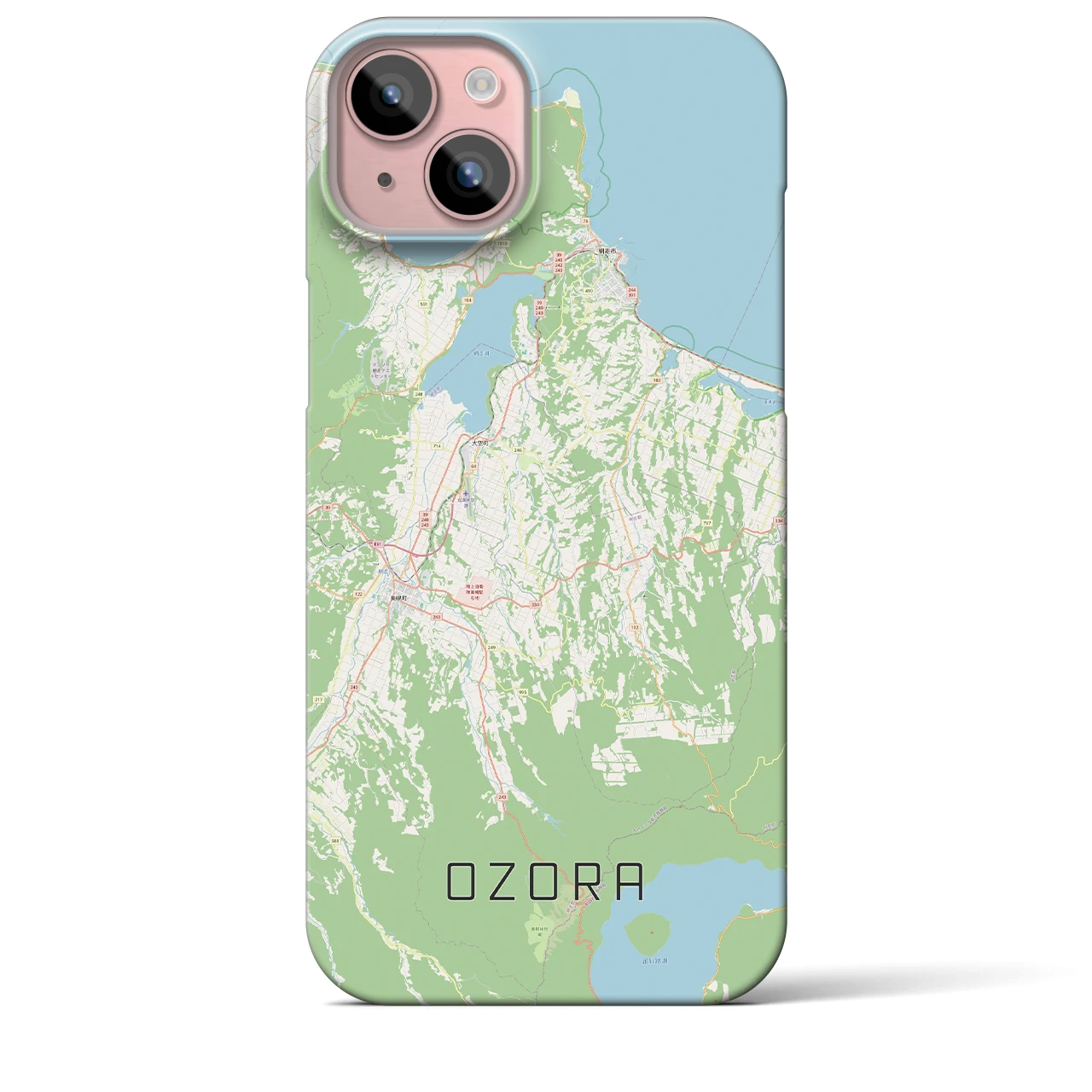 【大空(北海道)】地図柄iPhoneケース(バックカバータイプ)