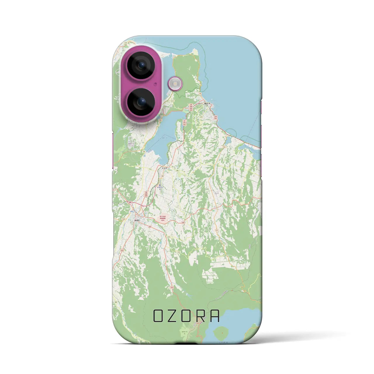 【大空(北海道)】地図柄iPhoneケース(バックカバータイプ)