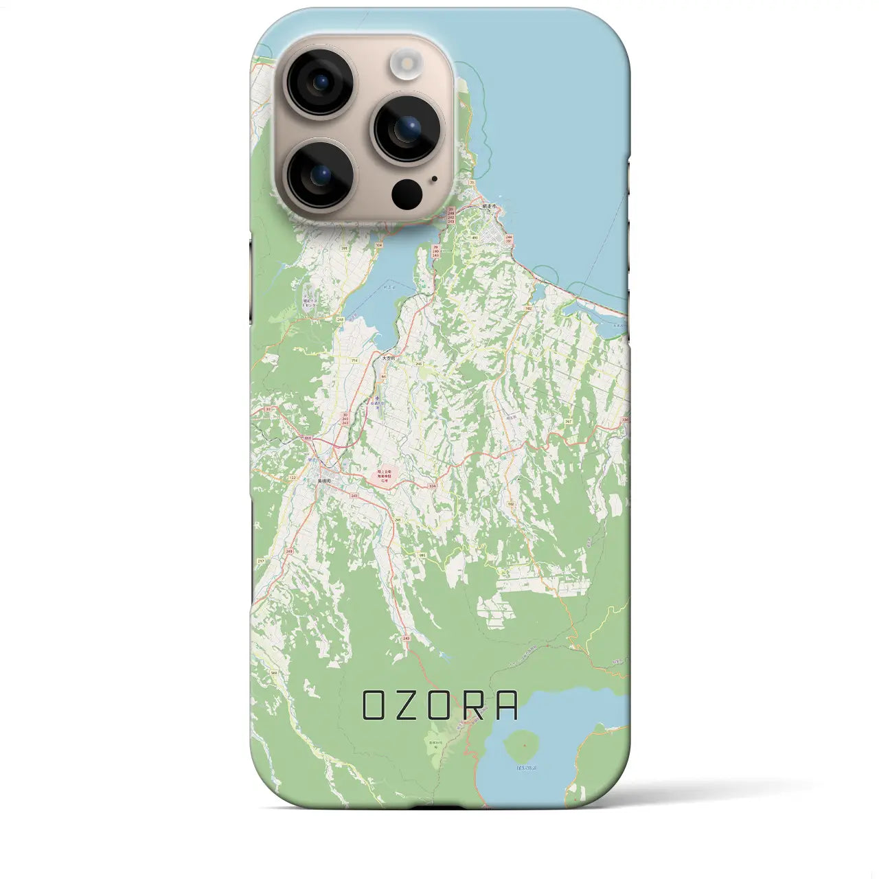【大空(北海道)】地図柄iPhoneケース(バックカバータイプ)