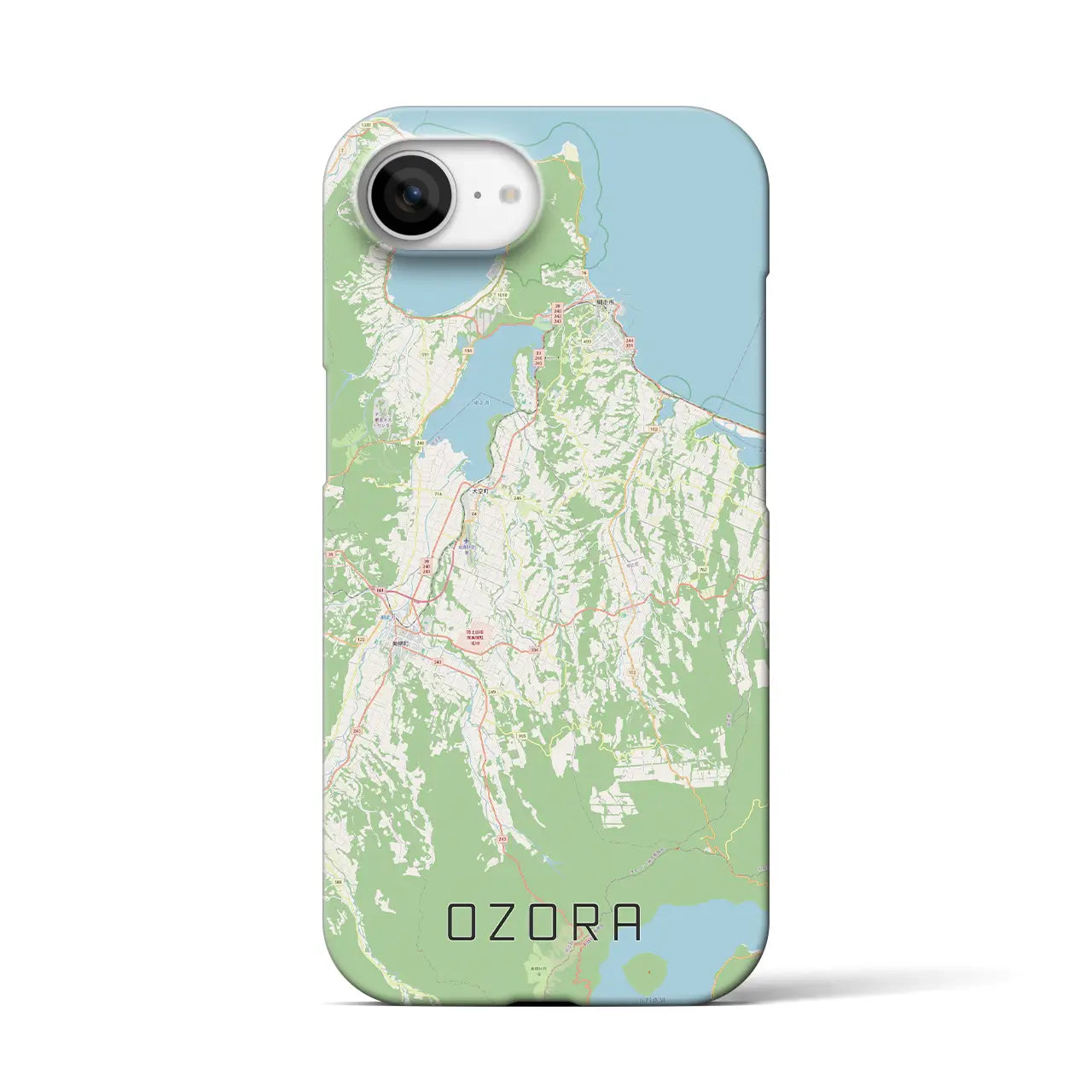【大空(北海道)】地図柄iPhoneケース(バックカバータイプ)