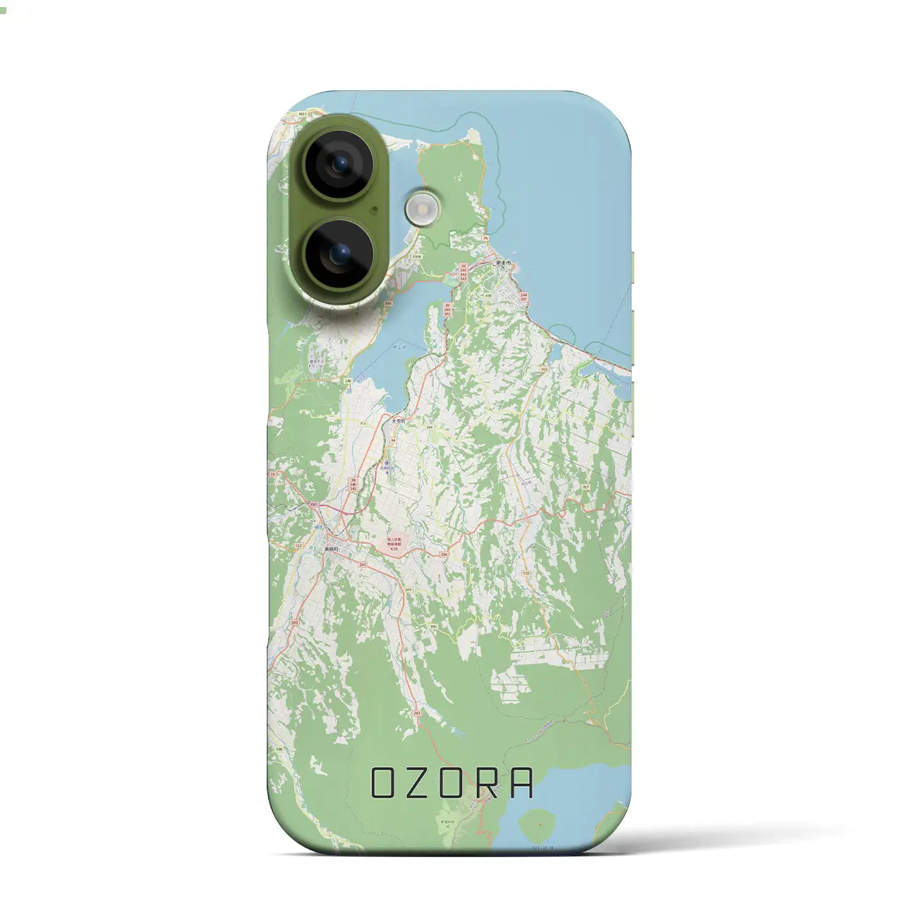 【大空(北海道)】地図柄iPhoneケース(バックカバータイプ)