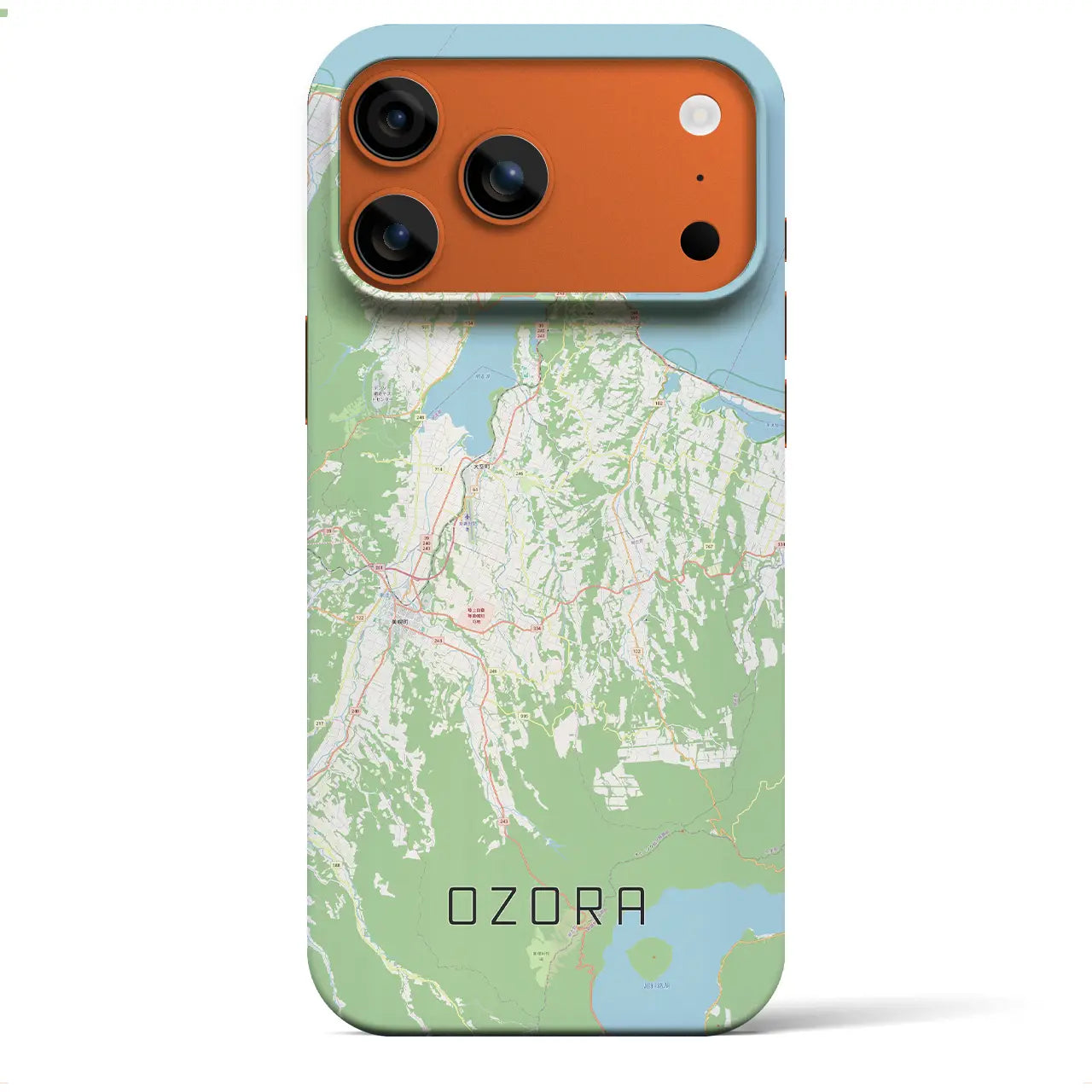 【大空(北海道)】地図柄iPhoneケース(バックカバータイプ)