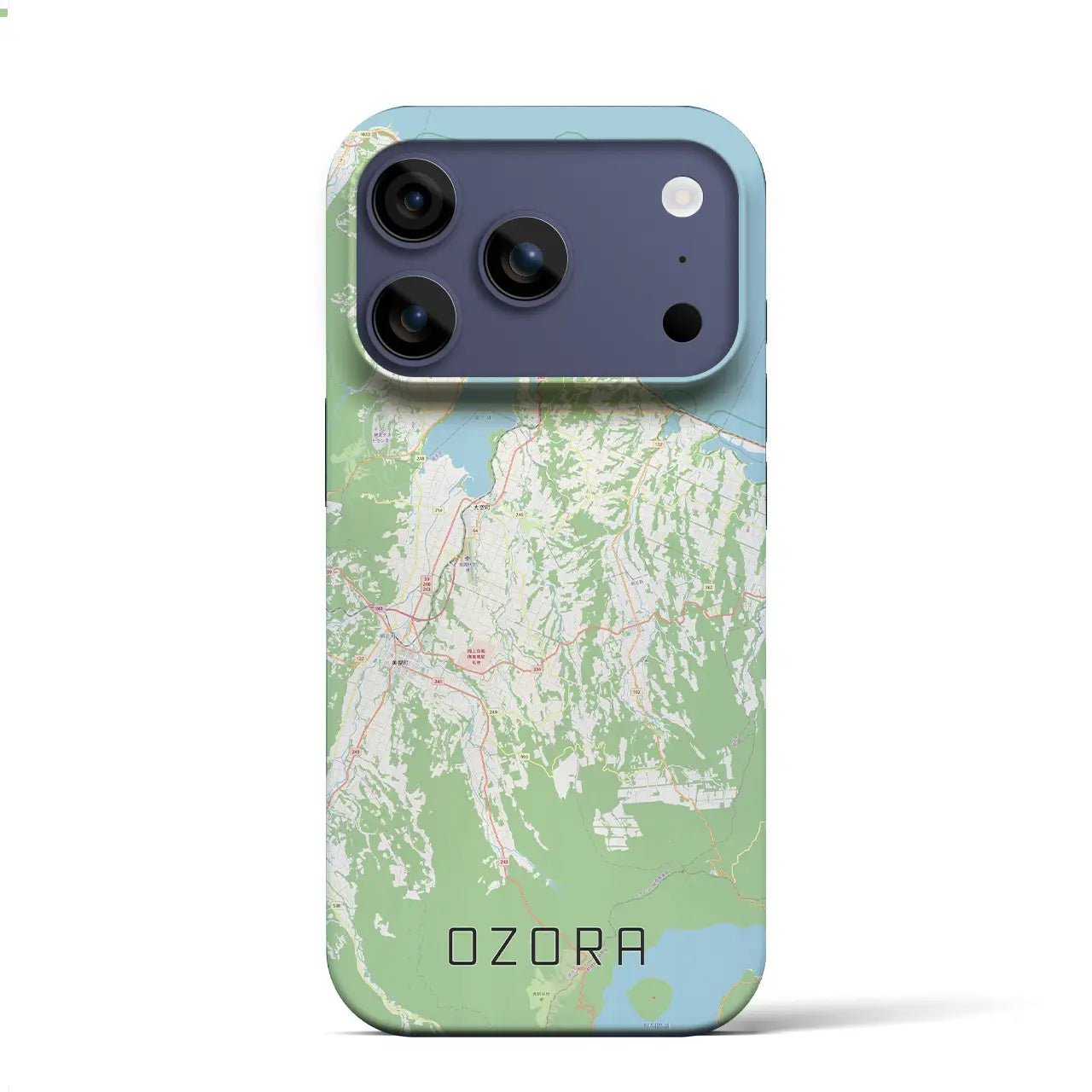 【大空(北海道)】地図柄iPhoneケース(バックカバータイプ)