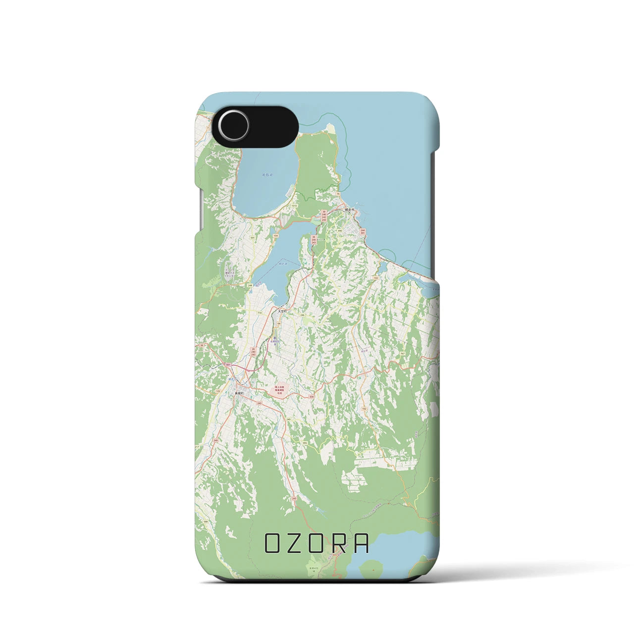 【大空(北海道)】地図柄iPhoneケース(バックカバータイプ)