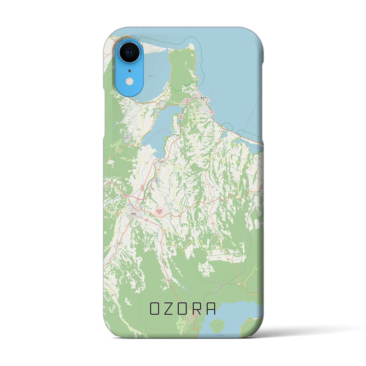 【大空(北海道)】地図柄iPhoneケース(バックカバータイプ)