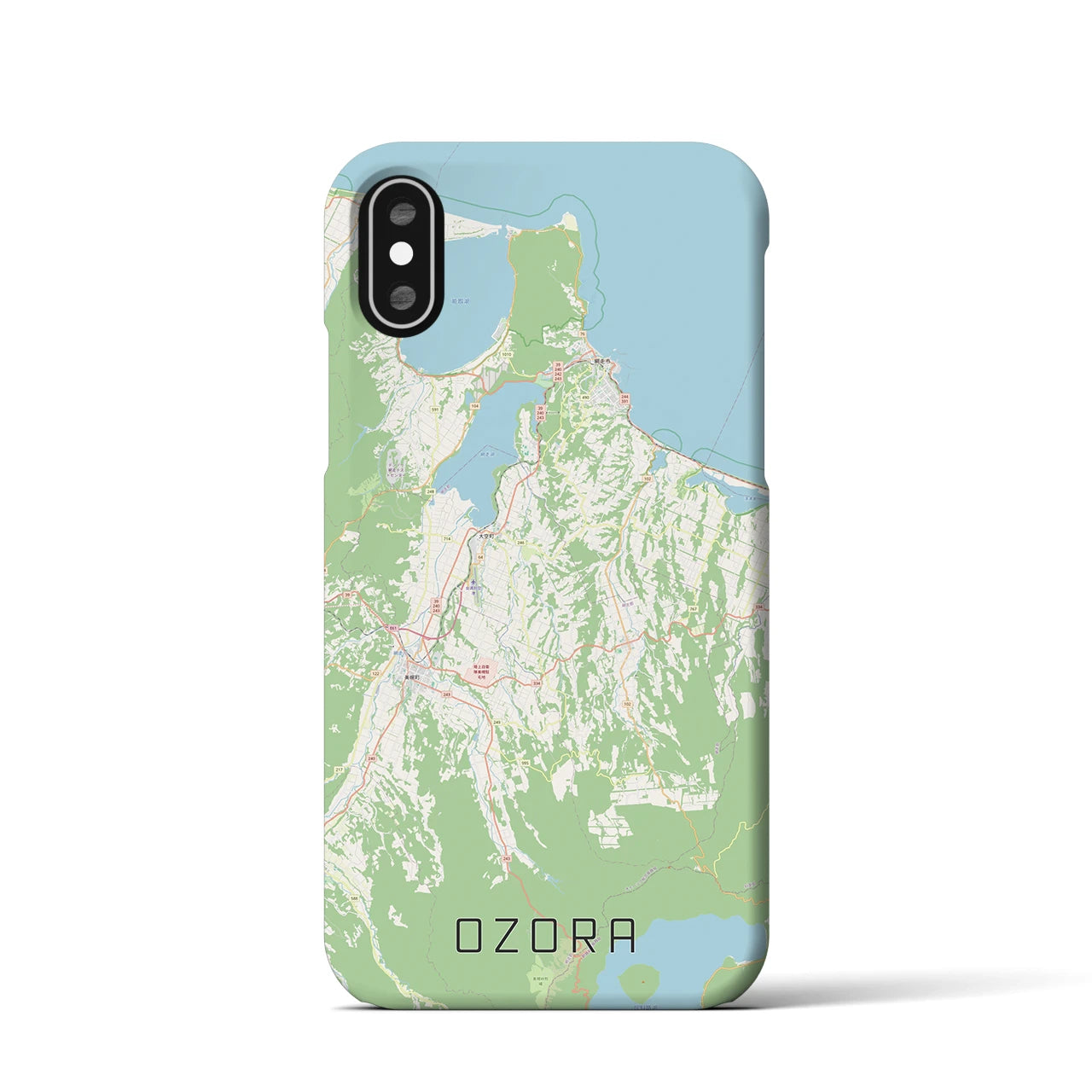 【大空(北海道)】地図柄iPhoneケース(バックカバータイプ)