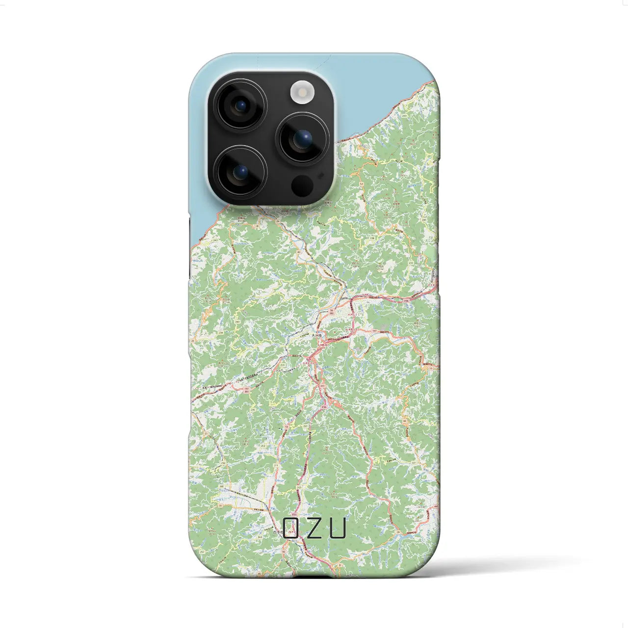 【大洲(愛媛県)】地図柄iPhoneケース(バックカバータイプ)
