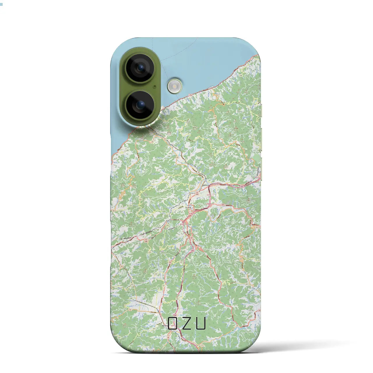 【大洲(愛媛県)】地図柄iPhoneケース(バックカバータイプ)