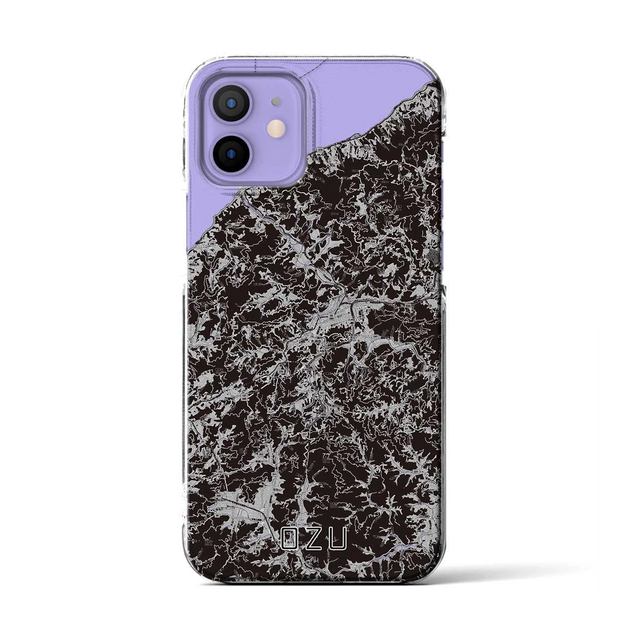 【大洲(愛媛県)】地図柄iPhoneケース(クリアタイプ)