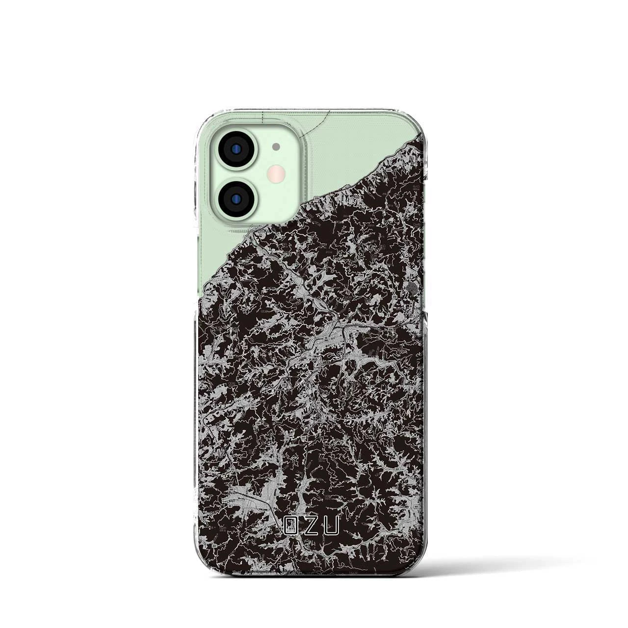 【大洲(愛媛県)】地図柄iPhoneケース(クリアタイプ)