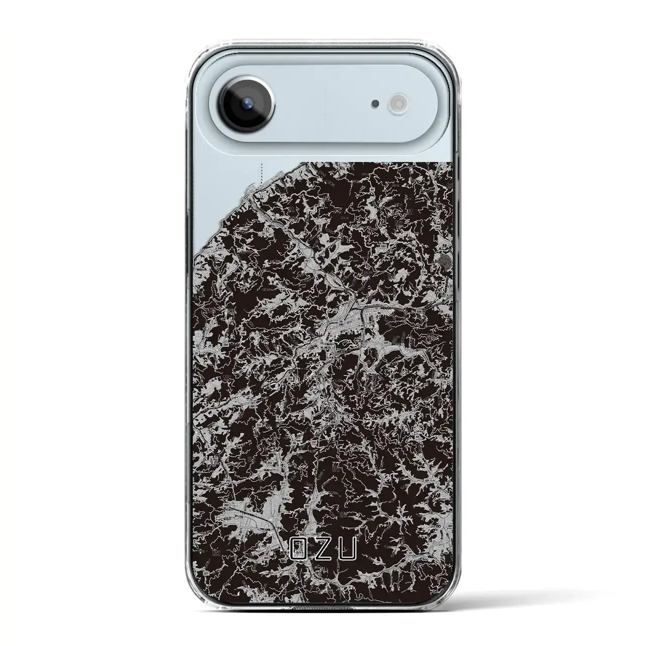 【大洲(愛媛県)】地図柄iPhoneケース(クリアタイプ)