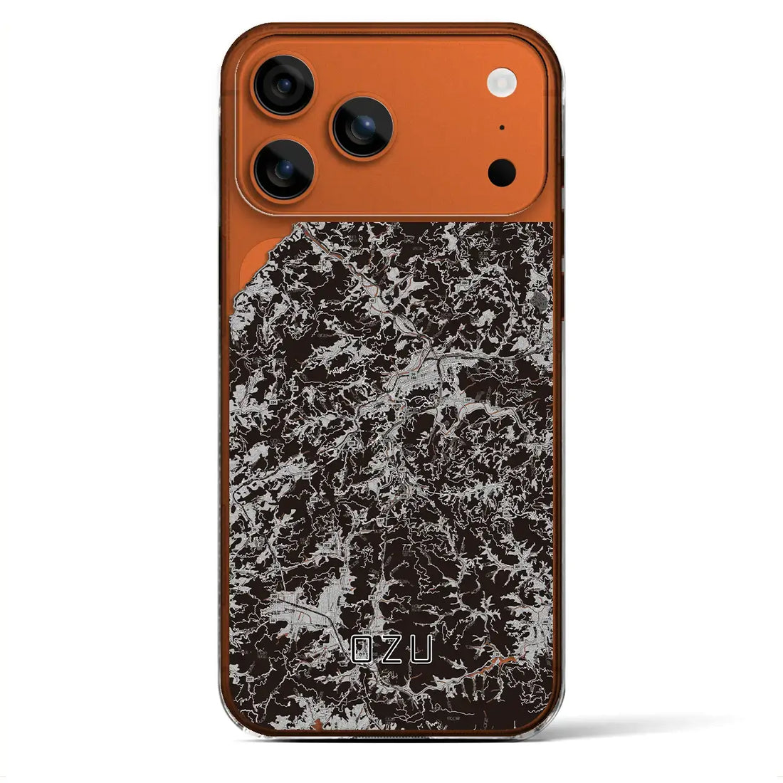 【大洲(愛媛県)】地図柄iPhoneケース(クリアタイプ)