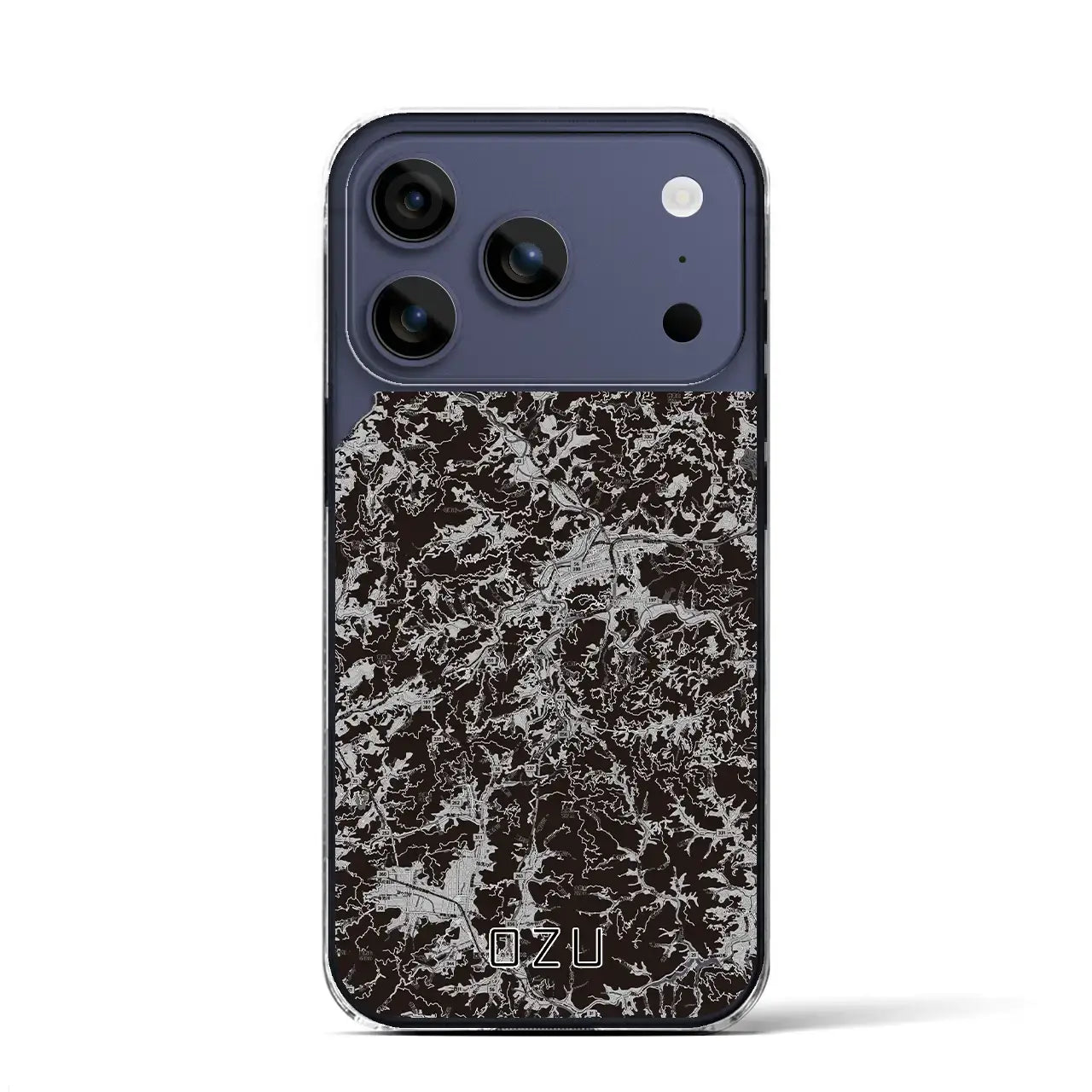 【大洲(愛媛県)】地図柄iPhoneケース(クリアタイプ)