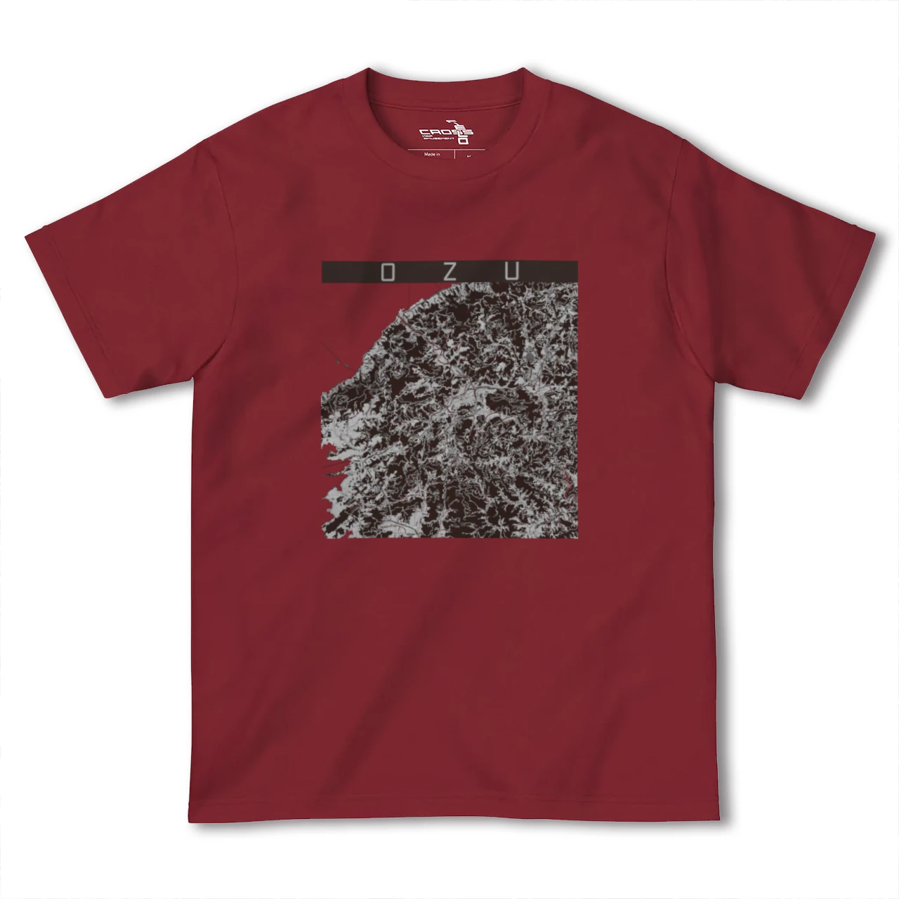 【大洲(愛媛県)】地図柄ヘビーウェイトTシャツ