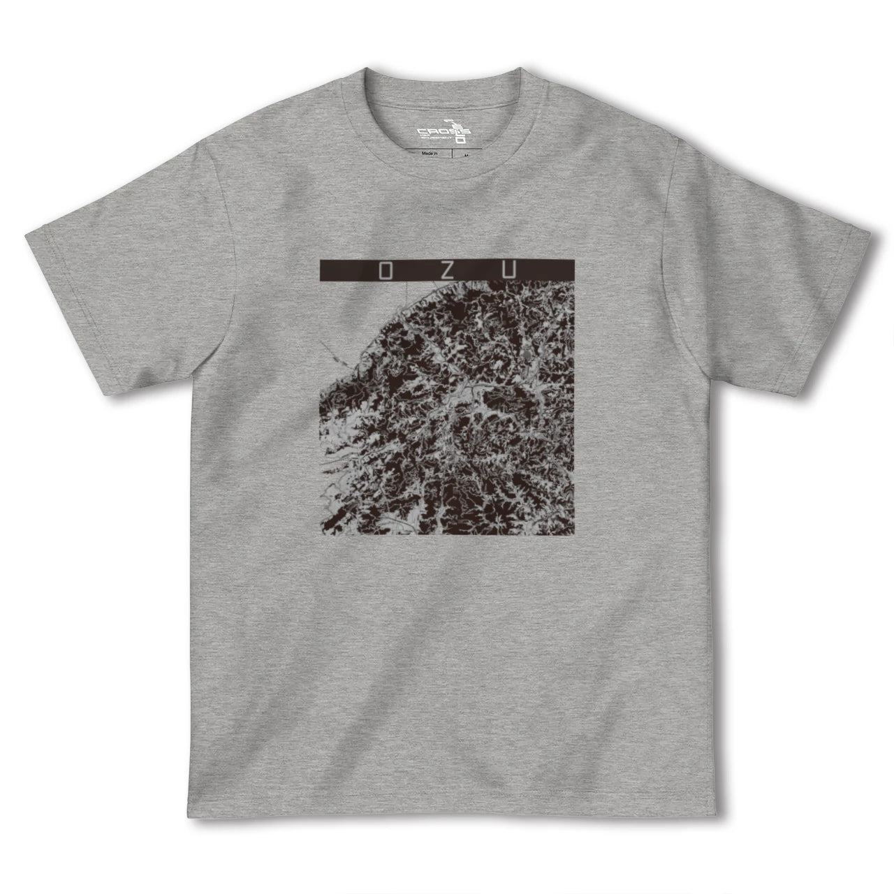 【大洲(愛媛県)】地図柄ヘビーウェイトTシャツ