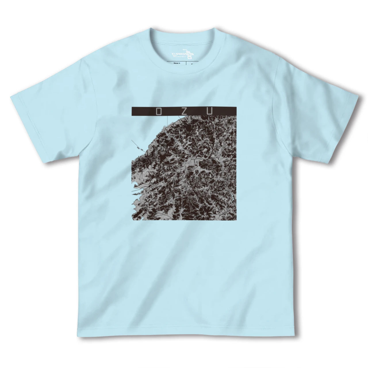 【大洲(愛媛県)】地図柄ヘビーウェイトTシャツ