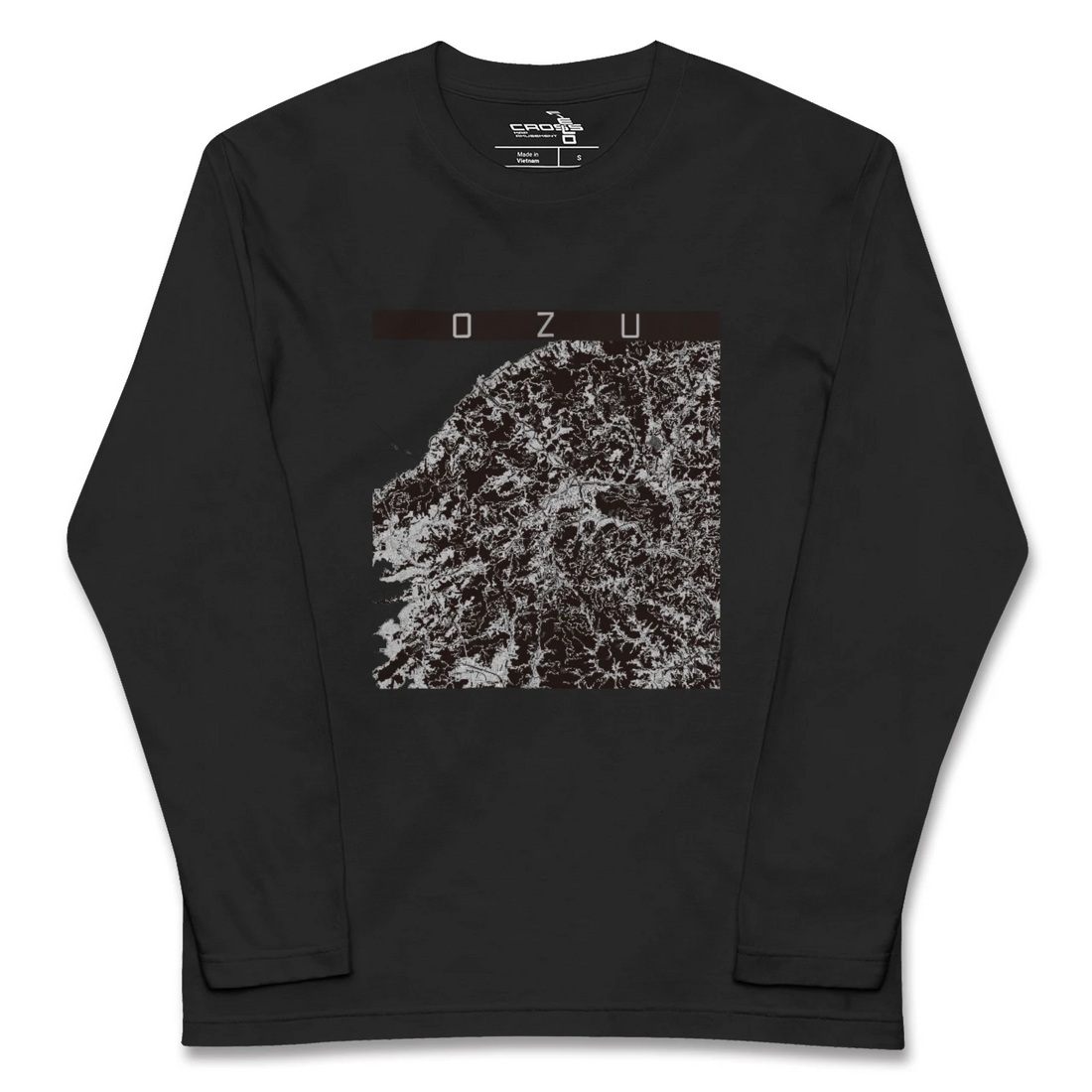 【大洲(愛媛県)】地図柄ロングスリーブTシャツ