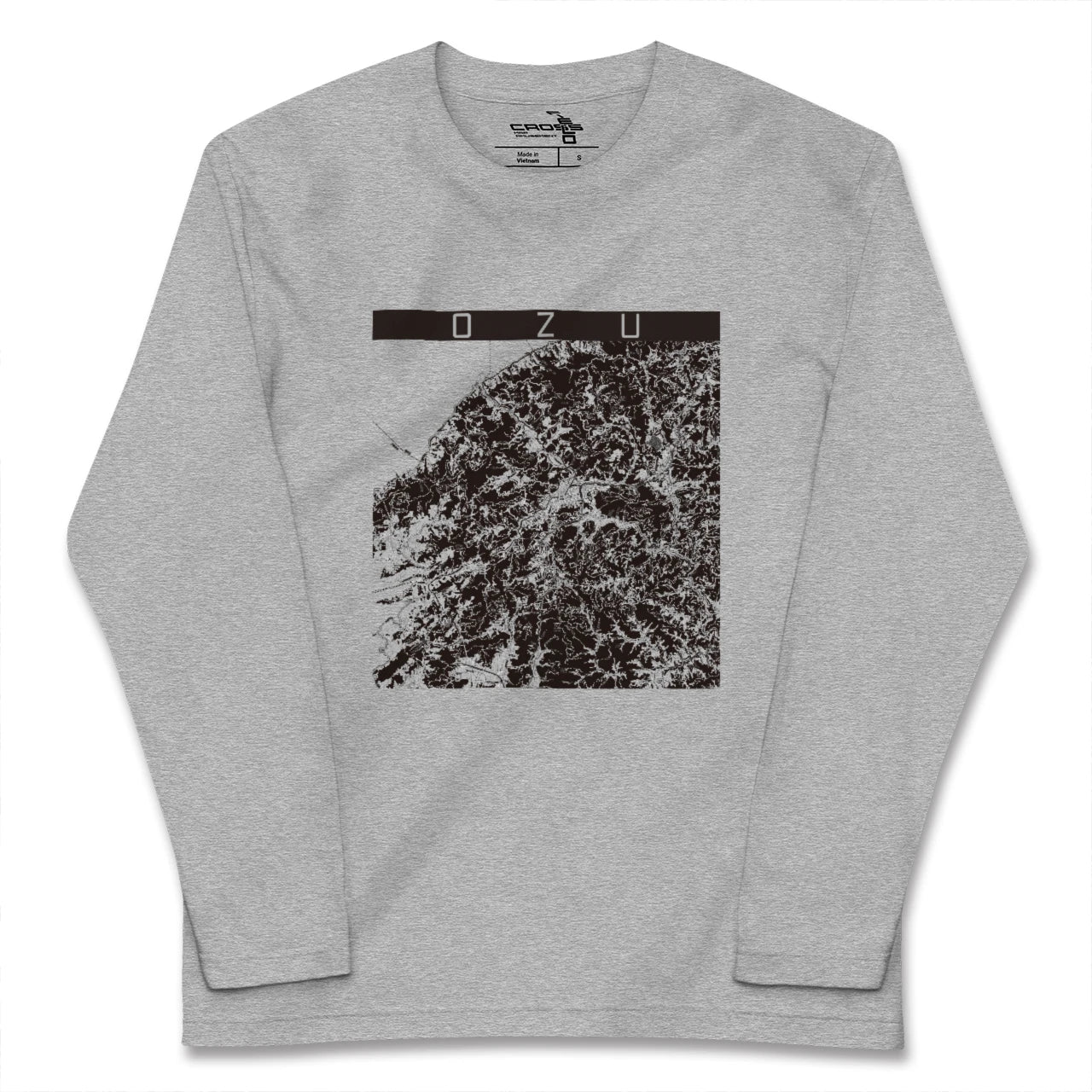 【大洲(愛媛県)】地図柄ロングスリーブTシャツ
