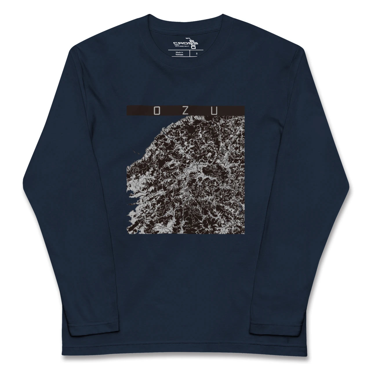 【大洲(愛媛県)】地図柄ロングスリーブTシャツ