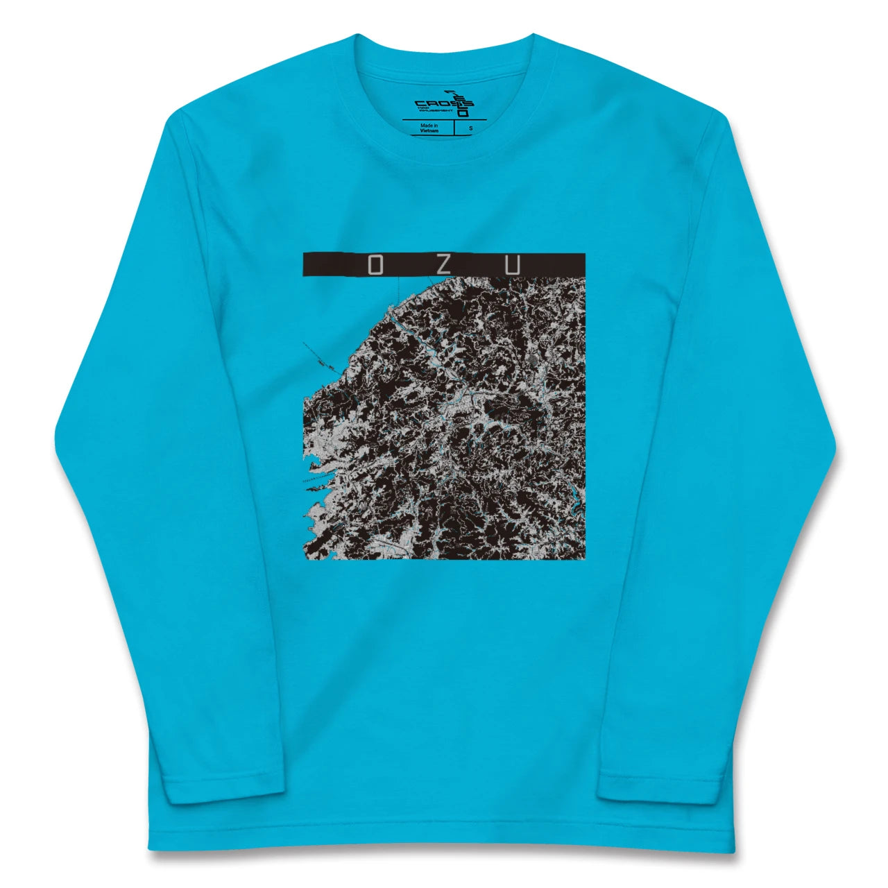 【大洲(愛媛県)】地図柄ロングスリーブTシャツ