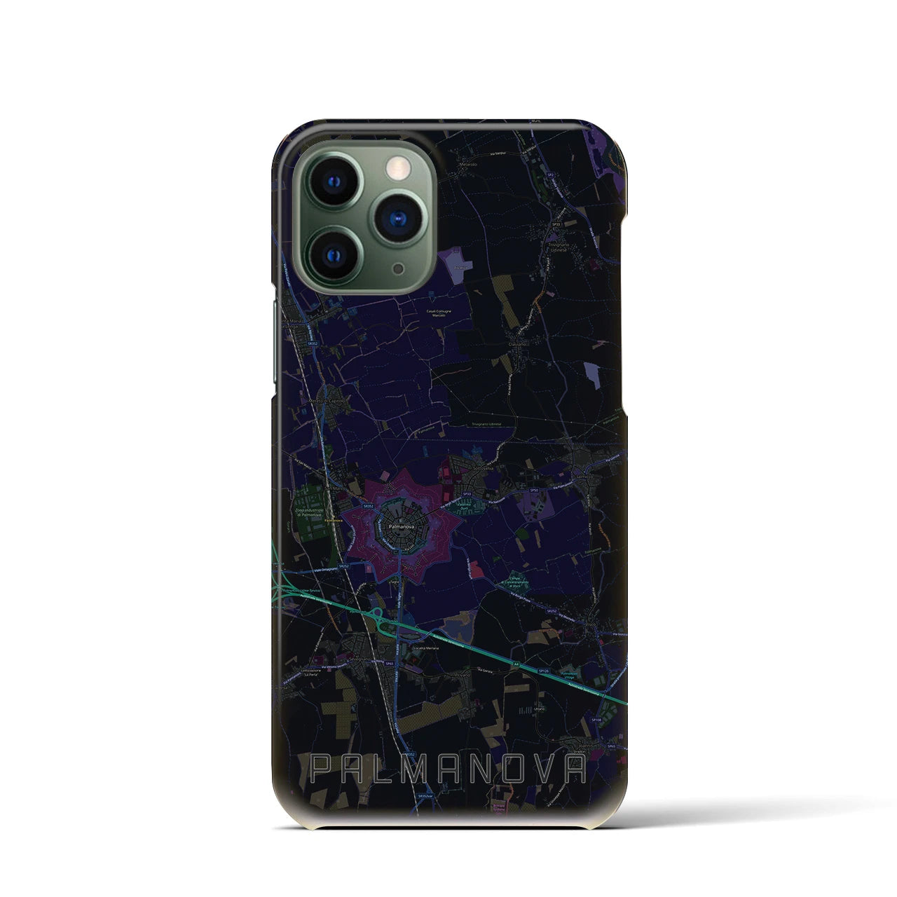【パルマノーヴァ(イタリア)】地図柄iPhoneケース(バックカバータイプ)