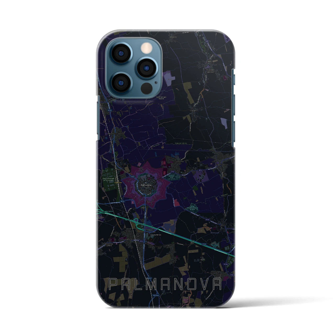 【パルマノーヴァ(イタリア)】地図柄iPhoneケース(バックカバータイプ)