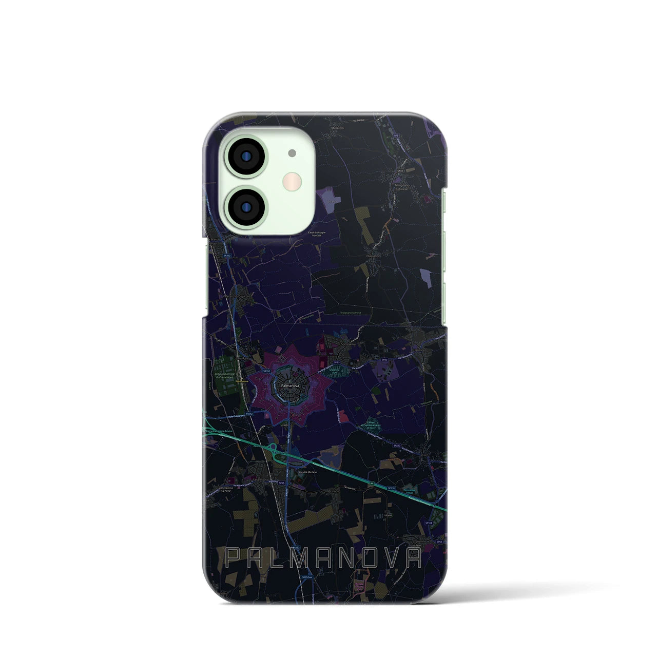 【パルマノーヴァ(イタリア)】地図柄iPhoneケース(バックカバータイプ)
