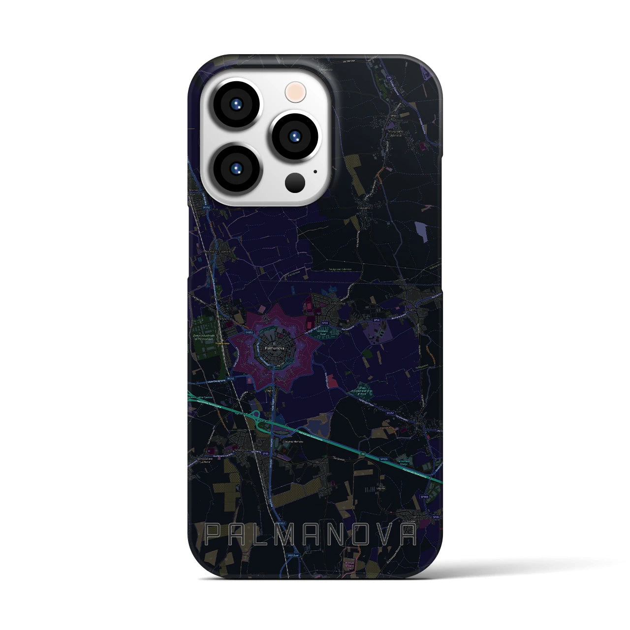 【パルマノーヴァ(イタリア)】地図柄iPhoneケース(バックカバータイプ)