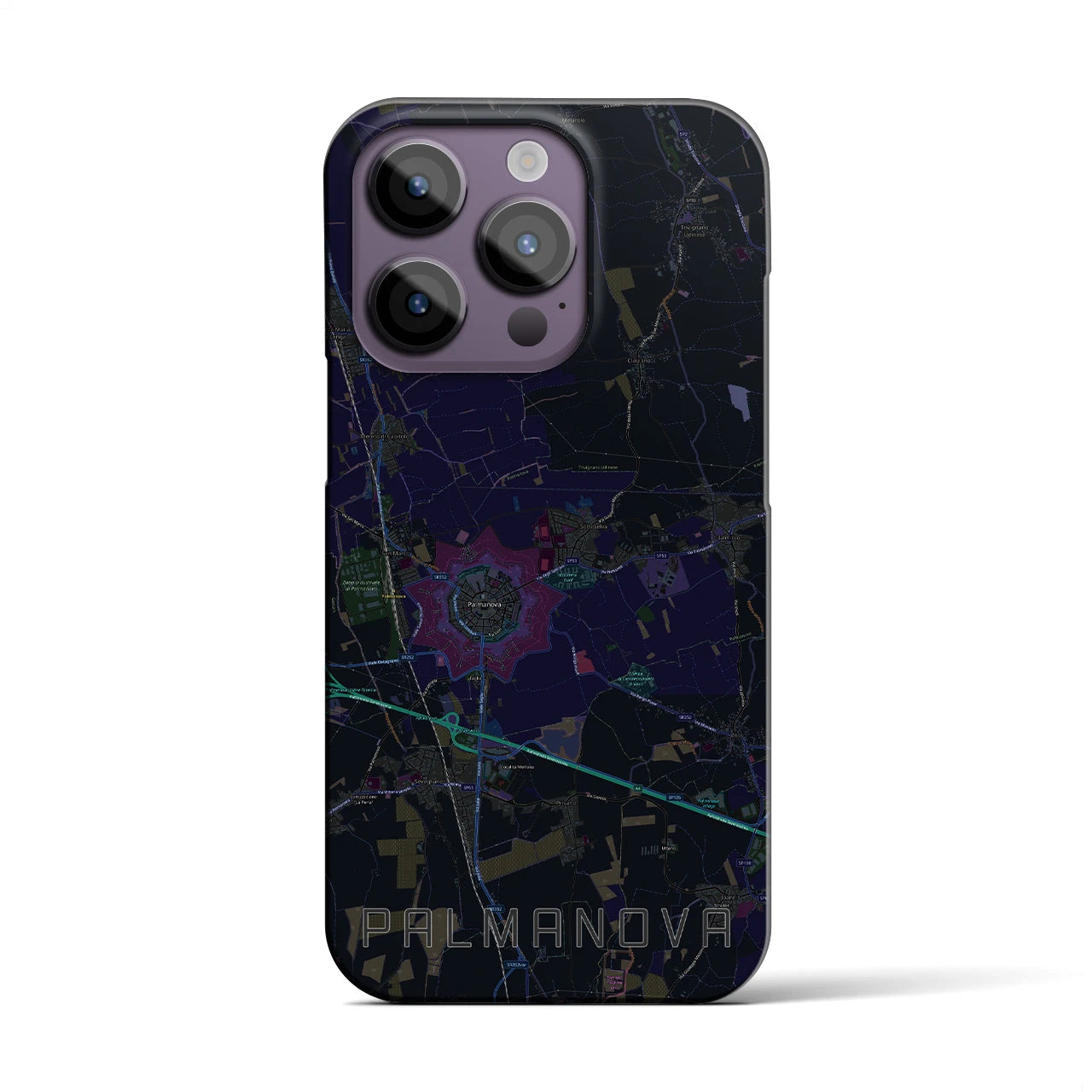 【パルマノーヴァ(イタリア)】地図柄iPhoneケース(バックカバータイプ)