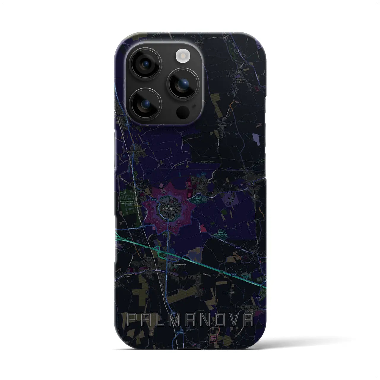 【パルマノーヴァ(イタリア)】地図柄iPhoneケース(バックカバータイプ)