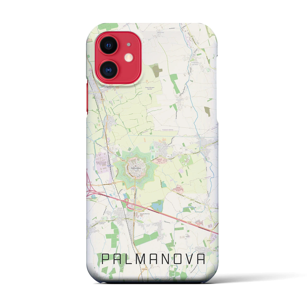 【パルマノーヴァ(イタリア)】地図柄iPhoneケース(バックカバータイプ)