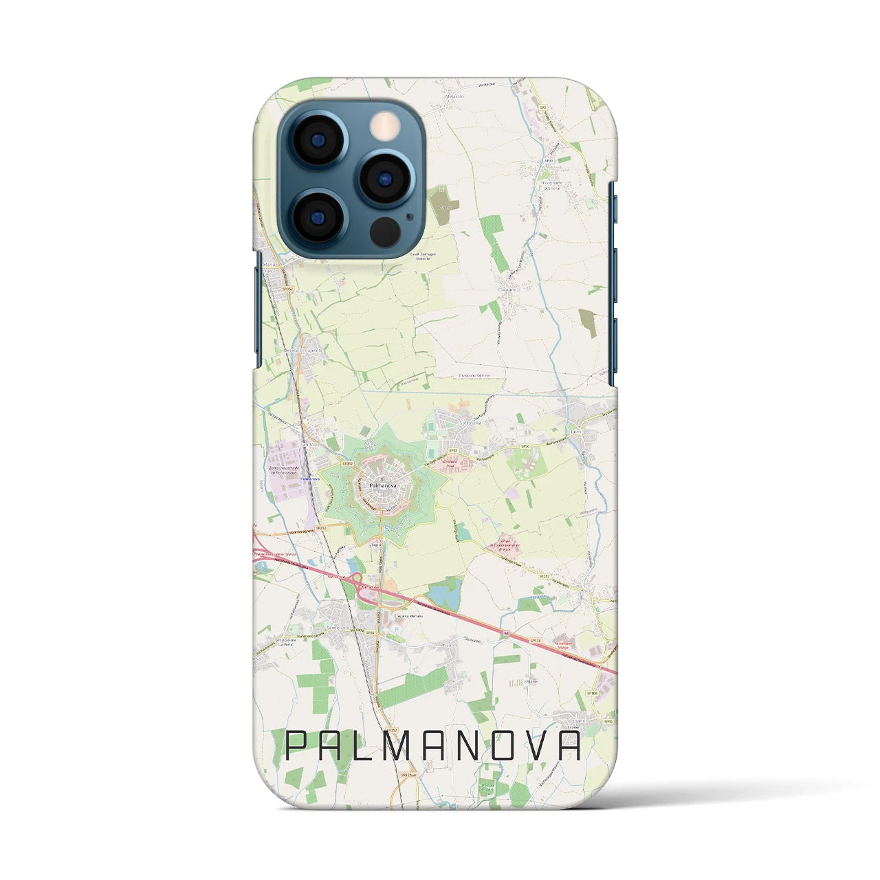 【パルマノーヴァ(イタリア)】地図柄iPhoneケース(バックカバータイプ)