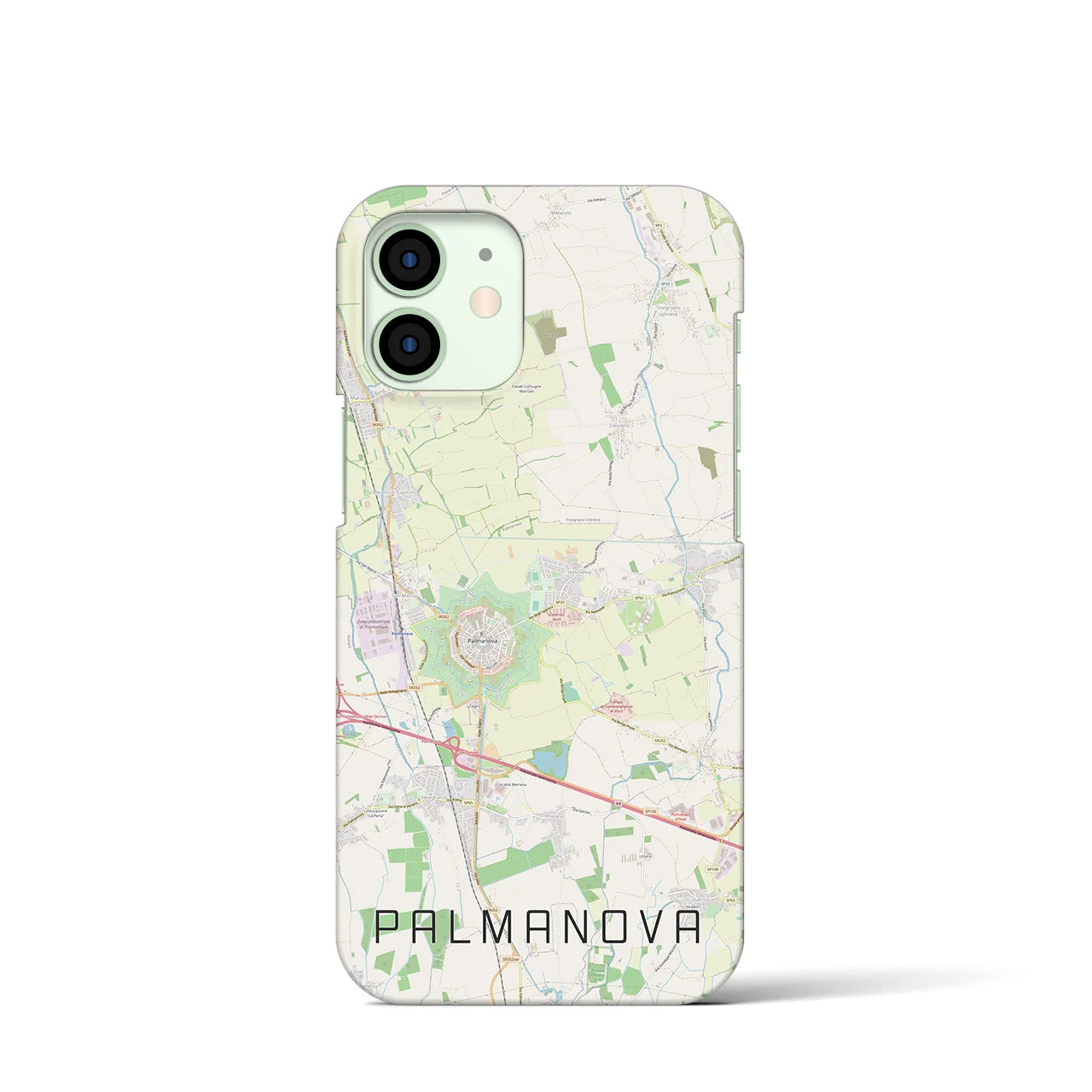 【パルマノーヴァ(イタリア)】地図柄iPhoneケース(バックカバータイプ)
