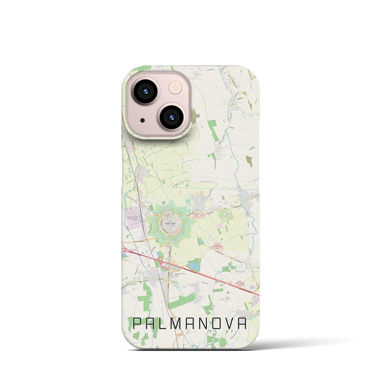 【パルマノーヴァ(イタリア)】地図柄iPhoneケース(バックカバータイプ)