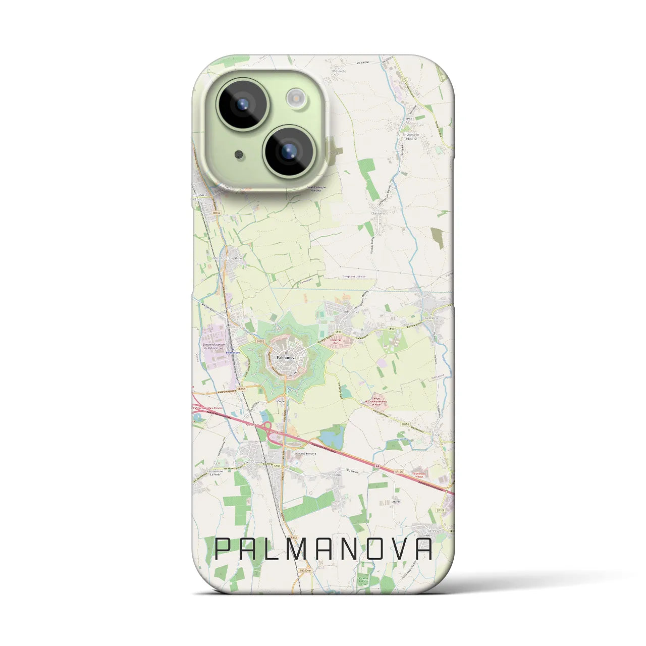 【パルマノーヴァ(イタリア)】地図柄iPhoneケース(バックカバータイプ)