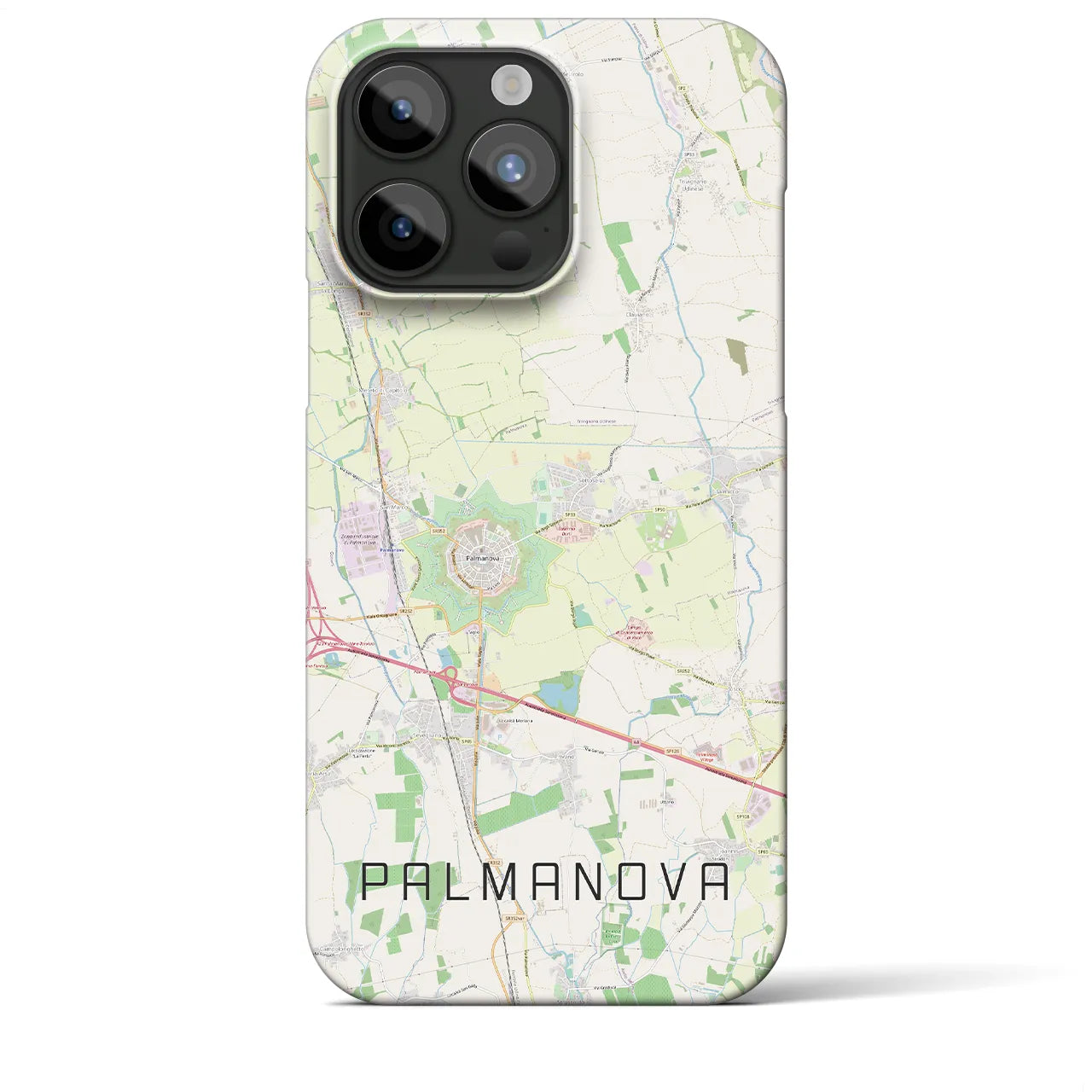【パルマノーヴァ(イタリア)】地図柄iPhoneケース(バックカバータイプ)