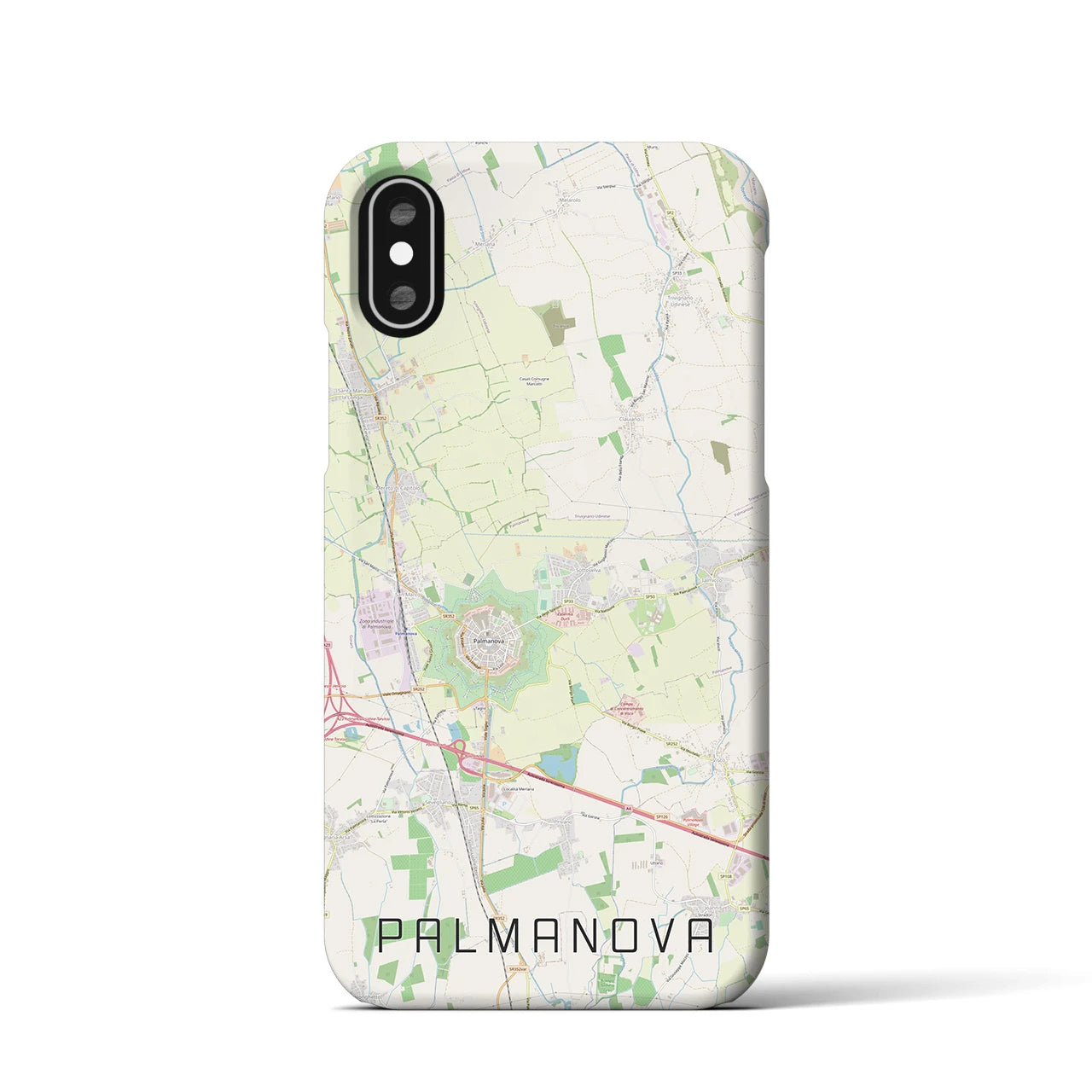 【パルマノーヴァ(イタリア)】地図柄iPhoneケース(バックカバータイプ)