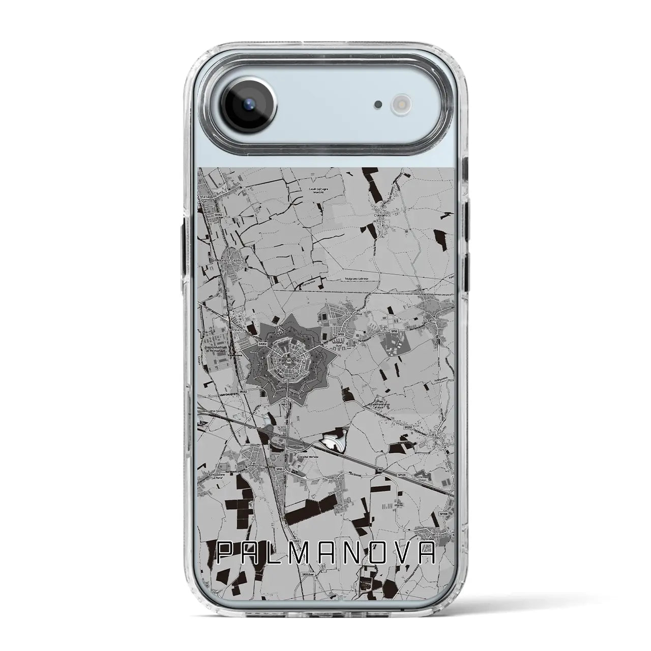 【パルマノーヴァ(イタリア)】地図柄iPhoneケース(MagSafeタイプ)