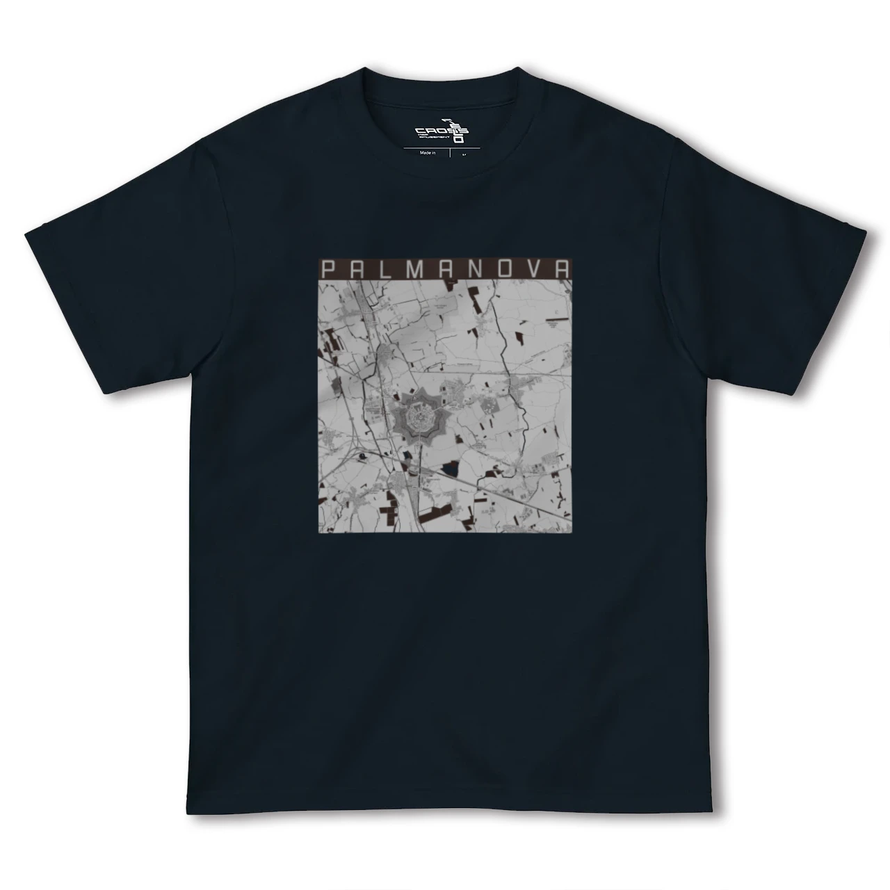 【パルマノーヴァ(イタリア)】地図柄ヘビーウェイトTシャツ